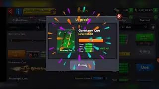 How to max Germany cue in 8 pool #8ballpool  #video 