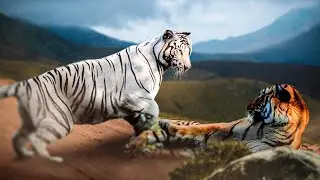 Насколько силён белый тигр по сравнению с сибирским тигром?