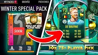 500k Pack🔥Hero Player Pick🔥30x75+ Player Pick🥸 FIFA 23 PACK OPENING🚨