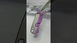 2-Tone Titanium Anodizing Knife Handle!