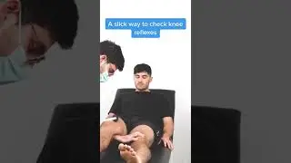 A slick way to check knee reflexes! #health #medicalschool #medicine #medschool #medicalstudent