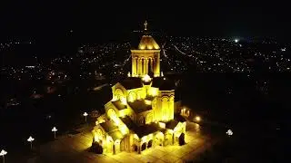 DJI Mavic mini 2   Tbilisi Night Church Flight 1