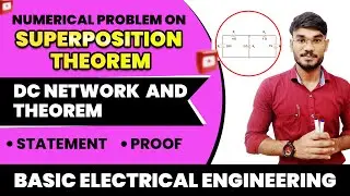 Superposition Theorem Example Problem with Solution Easy Process | DC Network Theorem | #theorems