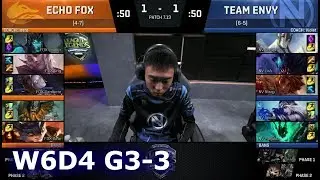 Echo Fox против Team EnVyUs | Игра 3, сезон 7, NA LCS, лето 2017, неделя 6, день 3 | FOX против NV G3, W6D3