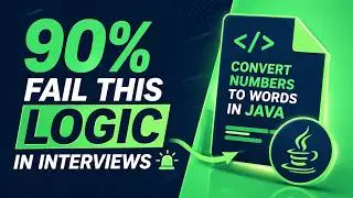 Convert Numbers to Words in Java | Asked in Interviews! | Java Interview Questions