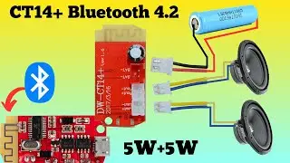 10W Portable Speaker // CT14+ Bluetooth Class-F Type 5W+5W Amplifier Board