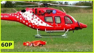 BEAUTIFUL XL SCALEFLYING SUPERSCALE BELL 429 HELICOPTER WITH EXTERNAL LOAD