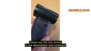 Review JISULIFE Portable Handheld Fan, 5000mAh Powerful Mini Turbo Fan, 22H Max Cooling Time, 40000