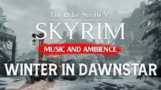 Winter in Dawnstar | Snowy Skyrim Music & Ambience