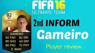 FIFA 16 2nd INFORM GAMEIRO review w In game stats & gameplay 82 FIFA 16 PLAYER REVIEW