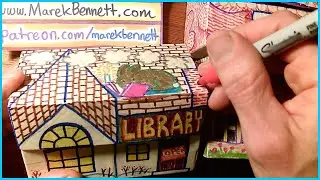 #comicscamp 2.2 Library Box Inking