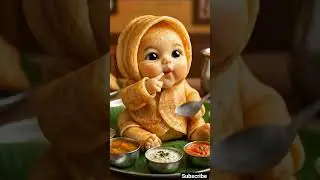 Baby First Bite 😍 Coconut Chutney ASMR Will Melt Your Heart 🤤 #asmr #2026 #viral #ai