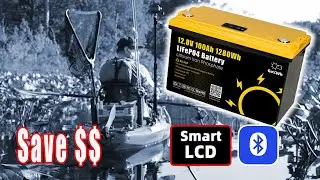 GoKWh 12V 100Ah LiFePO4 Lithium Battery With Bluetooth & LCD Display. Watch video for DISCOUNT CODE.