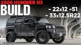 2006 HUMMER H3 ON 22’s AND 33’s!