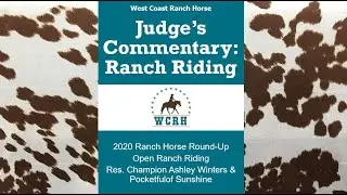 Judge's Commentary - Open Ranch Ranch Riding Reserve Champion (WCRH Round-Up 2020, AQHA Pattern 10)