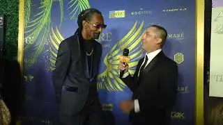 Eric finch attending Amare magazine 10th year anniversary interview