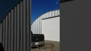 Installing garage doors on my quonset building with my bros. Cameron and Chris