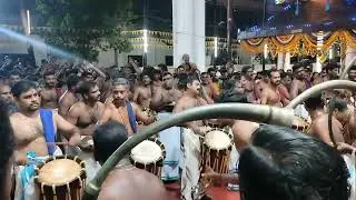 ചെണ്ടമേളം പള്ളുരുത്തി ക്ഷേത്രത്തിൽ2025