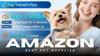 1S Stop Barking Smart Collar 🔊🐶 | Humane Anti-Bark Device with Vibration & Beep!