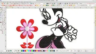 Minnie Mickey Embroidery logo