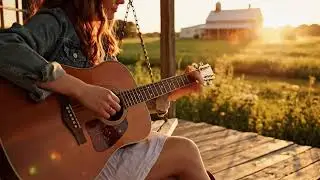 Wildflower Skies Across the Prairie 🤠 Calm Cowboy Acoustic & Rustic Road Vibes