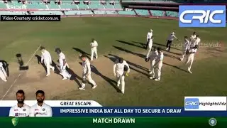INDIA's Great Escape | Australia vs India 3rd Test 2020-21 Highlights