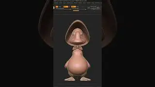 Cute Duck 3d model zbrush #3d  #duck  #3dprinting  #zbrush  #shorts