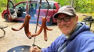 Spider Weenies and S'Mores 🏕 Campsite Cooking #VANLIFE  🚐