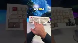 Ergonomic Keyboard SOUNDS CRAZY good.. 🤯 #mechanicalkeyboard #customkeyboard