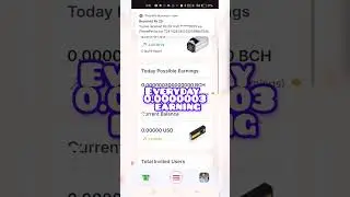 BCH Mining website || Free Earning Site #shorts #crypto #bch