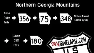 Richard Russell Scenic Byway, Georgia Time Lapse Drive