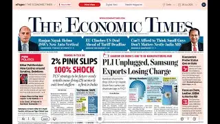 28 July 2025 | The Economic Times Newspaper | Daily Finance & Business News Analysis