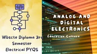 Analog and Digital Electronics Wbscte Diploma 3rd Semester Electrical ||