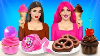 Tantangan Coklat VS Permen Karet | Pertarungan Meniup Permen Karet & Tes Rasa oleh RATATA POWER