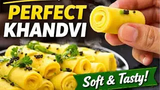 Soft & Perfect Gujarati Khandvi 😋 | Easy Besan Snack Recipe