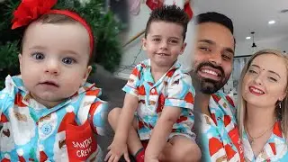 OUR NEW OFFICIAL CHRISTMAS INTRO WITH BOTH HAZEL & NOAH | Vlogmas