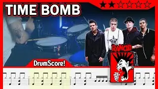 Time Bomb - Rancid | Play-Along Drum Cover | SHEET MUSIC DRUM SCORE