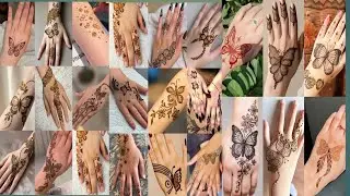 Butterfly mehndi design| तितली मेहंदी डिज़ाइन|Latest mehndi|तितली की मेहंदी डिज़ाइन|Momina's world 