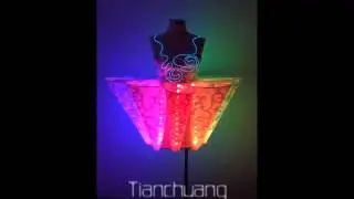 TC-010 China classicism Blue and white porcelain LED Dress