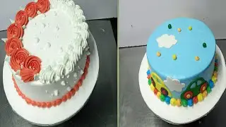 Amazing Birthday Special Flower Customized Cake | Luxury Floral Cream Cake Decoration IdeaElegant Bi