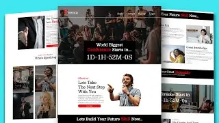 How to make event website using html css bootstrap