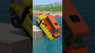 Truck vs Speed bumps | BeamNG Drive  #shortvideo #beamngdrive #simulation #india #truck #speedbump