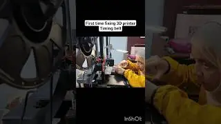 Lea fixes belt #3dprinting #firsttime #repairvlog #learnsomethingnew