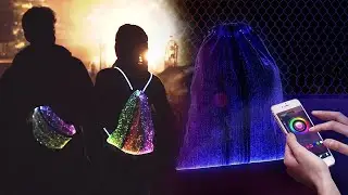 LED fiber optic backpack