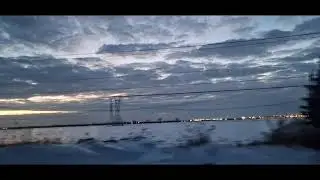Sunset Ride Through Montreal south shore, Quebec