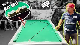 ESSA  BOLA QUE VALE R$ 40 Mil PRA BAIANINHO, veja o que aconteceu! #sinuca #baianinho #sinucaaovivo