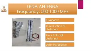 LPDA ANTENNA- Frequency: 500-1000 MHz - How to Install LPDA Antenna #lpdaantenna #install #antenna