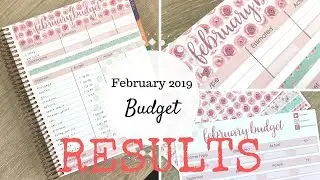 February 2019 Budget Results | Erin Condren Deluxe Monthly |