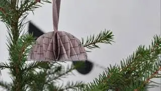 DIY paper tree ornaments in beautiful blush (+ free printable patterns to make your own)