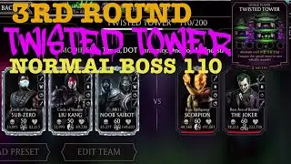 Twisted Tower Normal Boss Battle 110|Guaranteed Rare Equipment Reward| MK Mobile Gaming